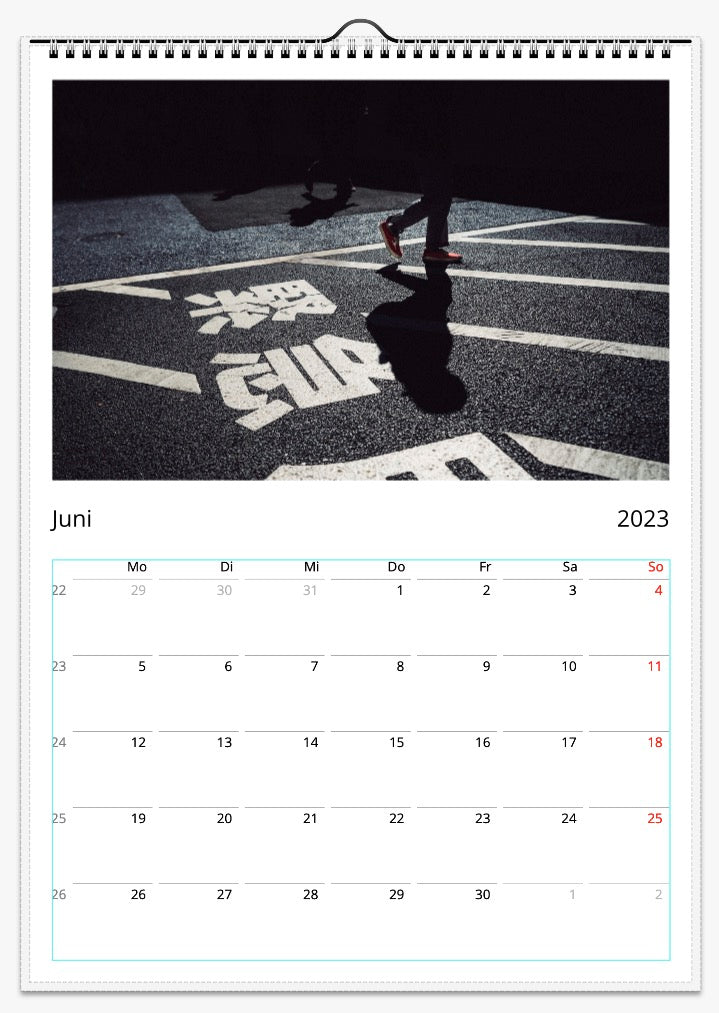 Wandkalender 2023 "Tokio" in A3