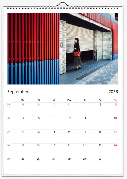 Wandkalender 2023 "Tokio" in A3