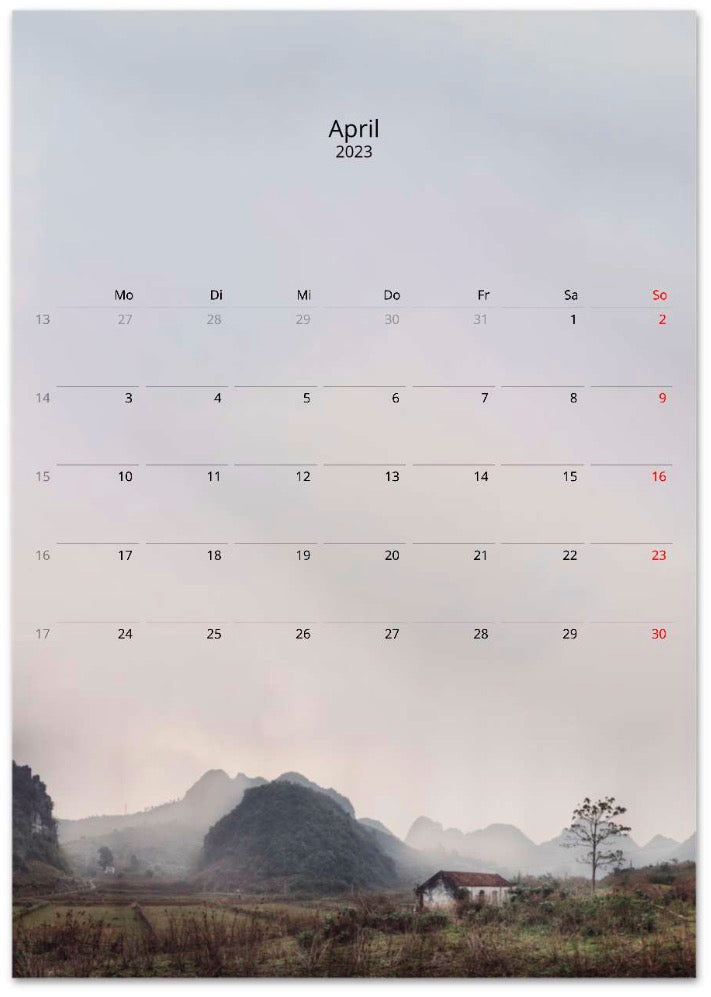 Wandkalender Vietnam 2023